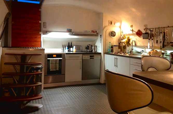 Cuisine péniche logement