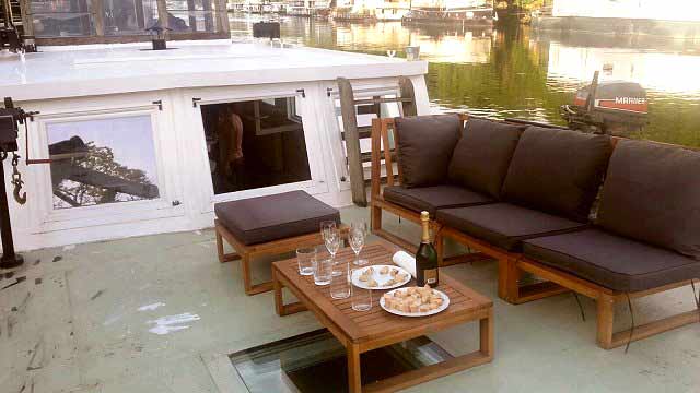 Terrasse bateau logement