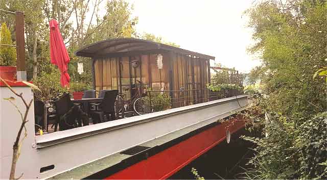 Péniche aménagée sur Seine