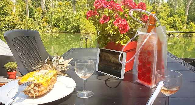 Table sur terrasse